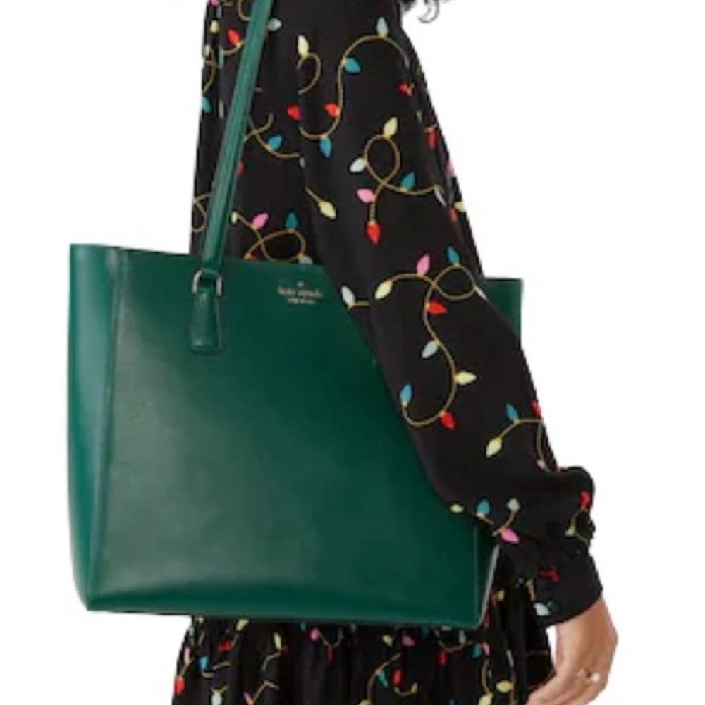 Kate Spade Laptop Perry tote bag in Deep jade green